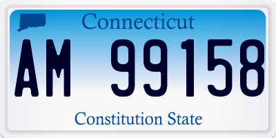 CT license plate AM99158