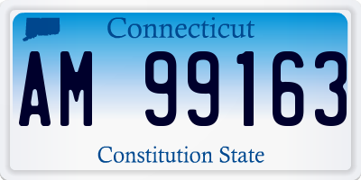 CT license plate AM99163