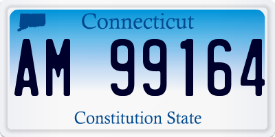 CT license plate AM99164