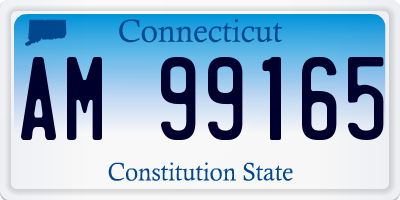 CT license plate AM99165