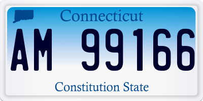 CT license plate AM99166