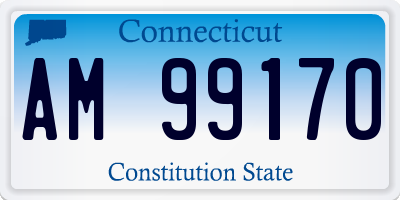 CT license plate AM99170