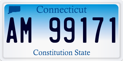 CT license plate AM99171