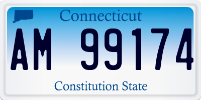 CT license plate AM99174