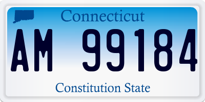 CT license plate AM99184