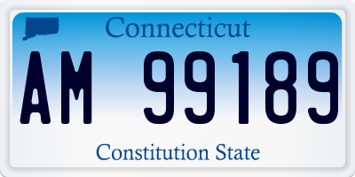 CT license plate AM99189
