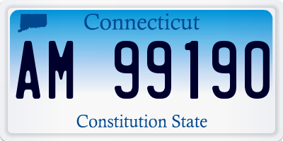 CT license plate AM99190