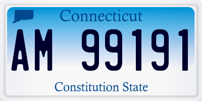 CT license plate AM99191