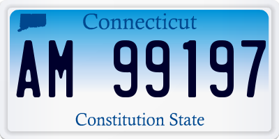 CT license plate AM99197