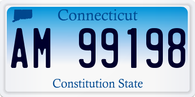 CT license plate AM99198