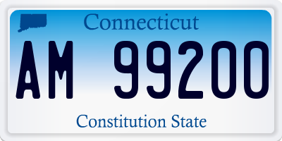 CT license plate AM99200