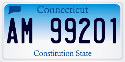 CT license plate AM99201