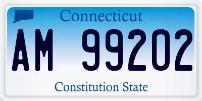 CT license plate AM99202