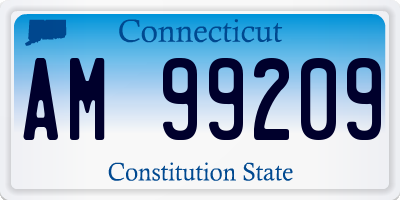 CT license plate AM99209
