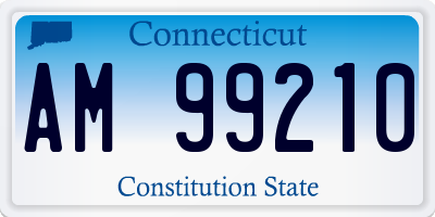 CT license plate AM99210