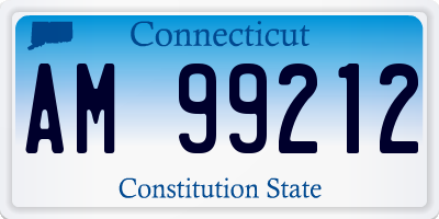 CT license plate AM99212