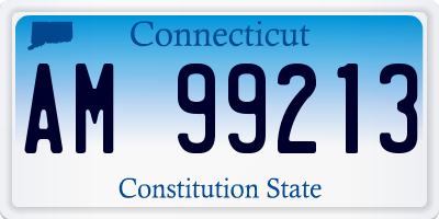 CT license plate AM99213