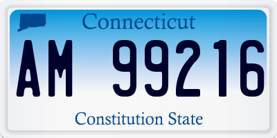 CT license plate AM99216