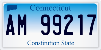CT license plate AM99217