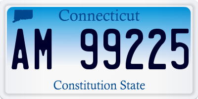 CT license plate AM99225