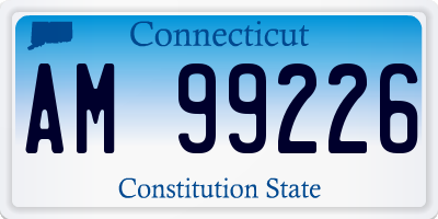 CT license plate AM99226