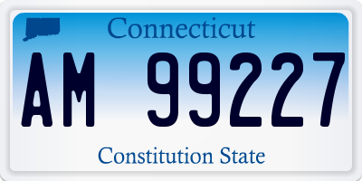CT license plate AM99227