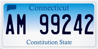 CT license plate AM99242