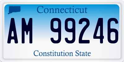 CT license plate AM99246