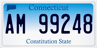 CT license plate AM99248