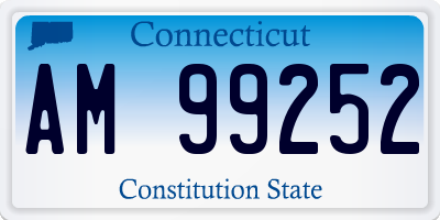 CT license plate AM99252