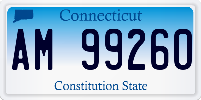 CT license plate AM99260