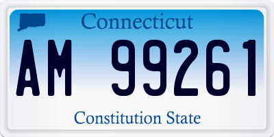 CT license plate AM99261