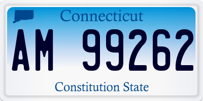 CT license plate AM99262
