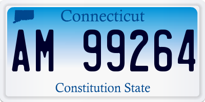 CT license plate AM99264