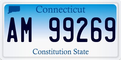 CT license plate AM99269