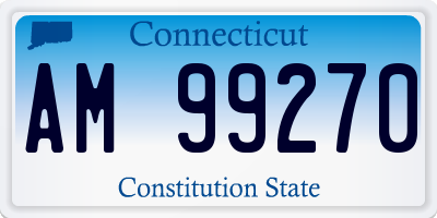 CT license plate AM99270