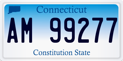 CT license plate AM99277