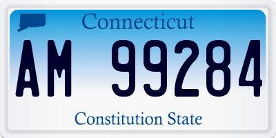 CT license plate AM99284