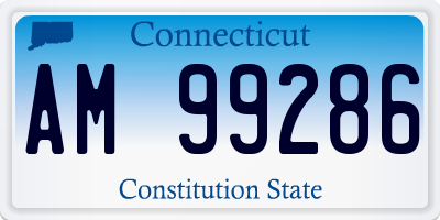CT license plate AM99286