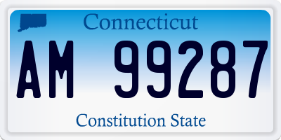 CT license plate AM99287