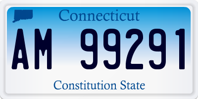 CT license plate AM99291