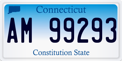 CT license plate AM99293