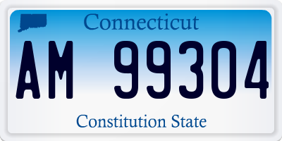 CT license plate AM99304