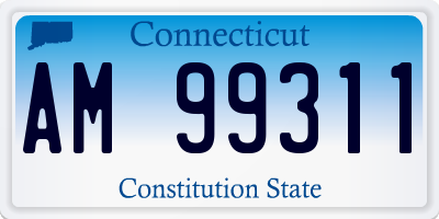 CT license plate AM99311