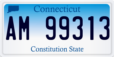 CT license plate AM99313