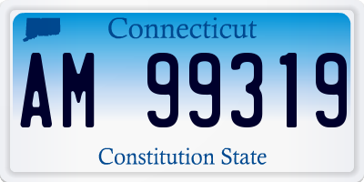 CT license plate AM99319