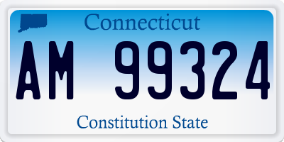CT license plate AM99324