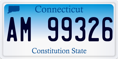 CT license plate AM99326