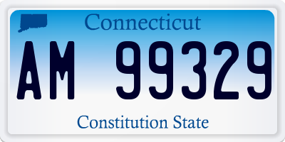 CT license plate AM99329