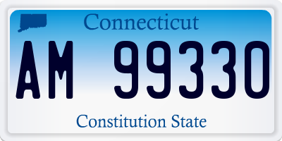 CT license plate AM99330